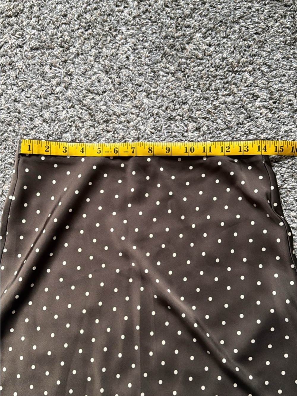 Zara Black Polka Dot Satin Maxi Skirt - Picture 6 of 9